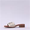 Oh My Sandals H Buckle Mule Slider - Cream